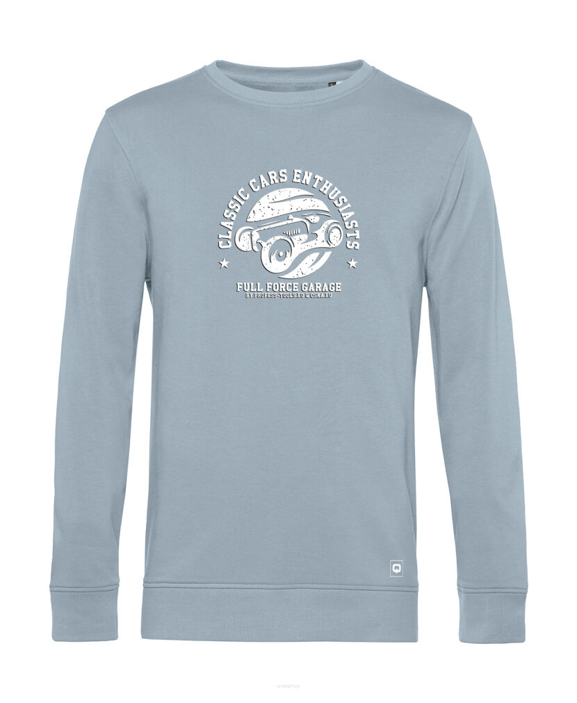 BLUZA Classic Cars męska kolor jasny niebieski
