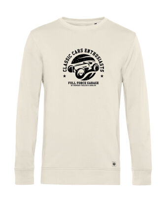 BLUZA Classic Cars męska kolor kremowy