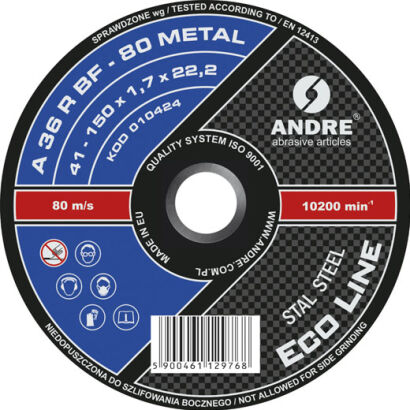 Typ 41 Tarcza do przecinania 150x1,7x22,23 ME EL