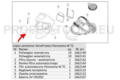 Poliwęglan zewnętrzny 10 szt VarioProtect Panorama