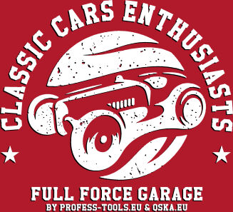 BLUZA Classic Cars męska kolor czerwony - 2