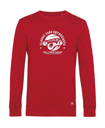 BLUZA Classic Cars męska kolor czerwony